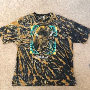 Tie Dye Shirt XXL bison graphic, very cool soft